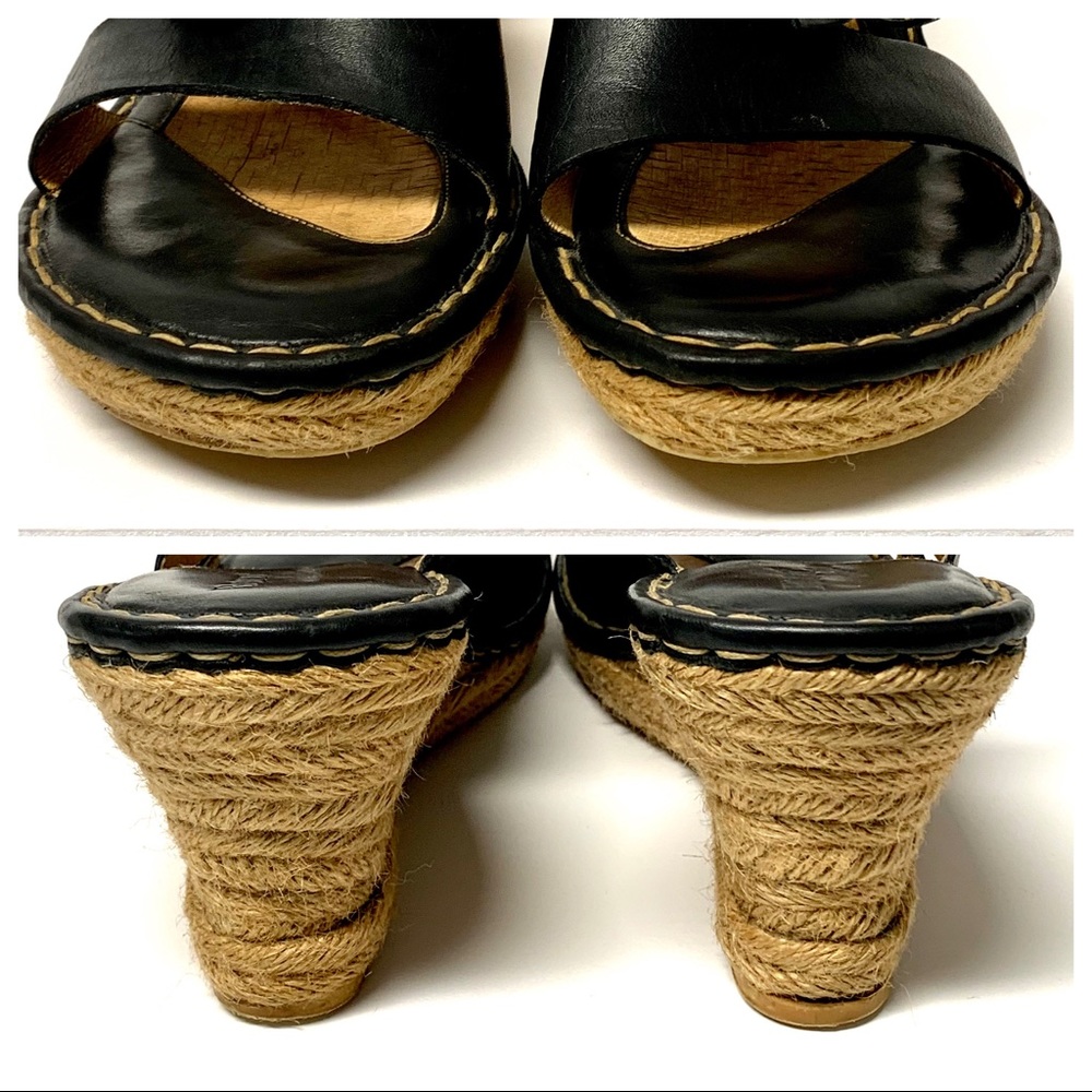 BORN Drilles Leather Wedge Sandal - Picture 6 of 8